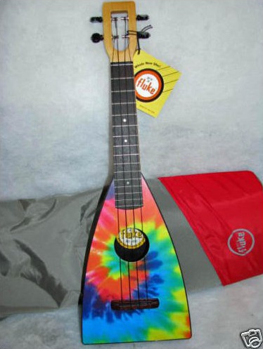 NEW FLUKE TYE-DYE CONCERT Ukulele w/ Rosewood fretboard