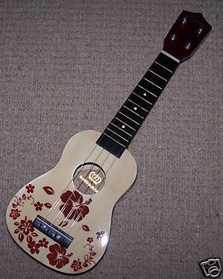 LEOLANI SPRUCE HIBISCUS FLOWER SOUVENIR UKULELE